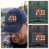 Custom Photo Best Dog Dad Ever Ever Ever Washed Denim Baseball Cap Gift For Father's Day, Birthday Gifts HO82 893936