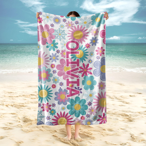 Personalized Beach Towel - Vacation Gear - For Beach, Pool, Camp, Vacation - Customize with Name HO82 894160