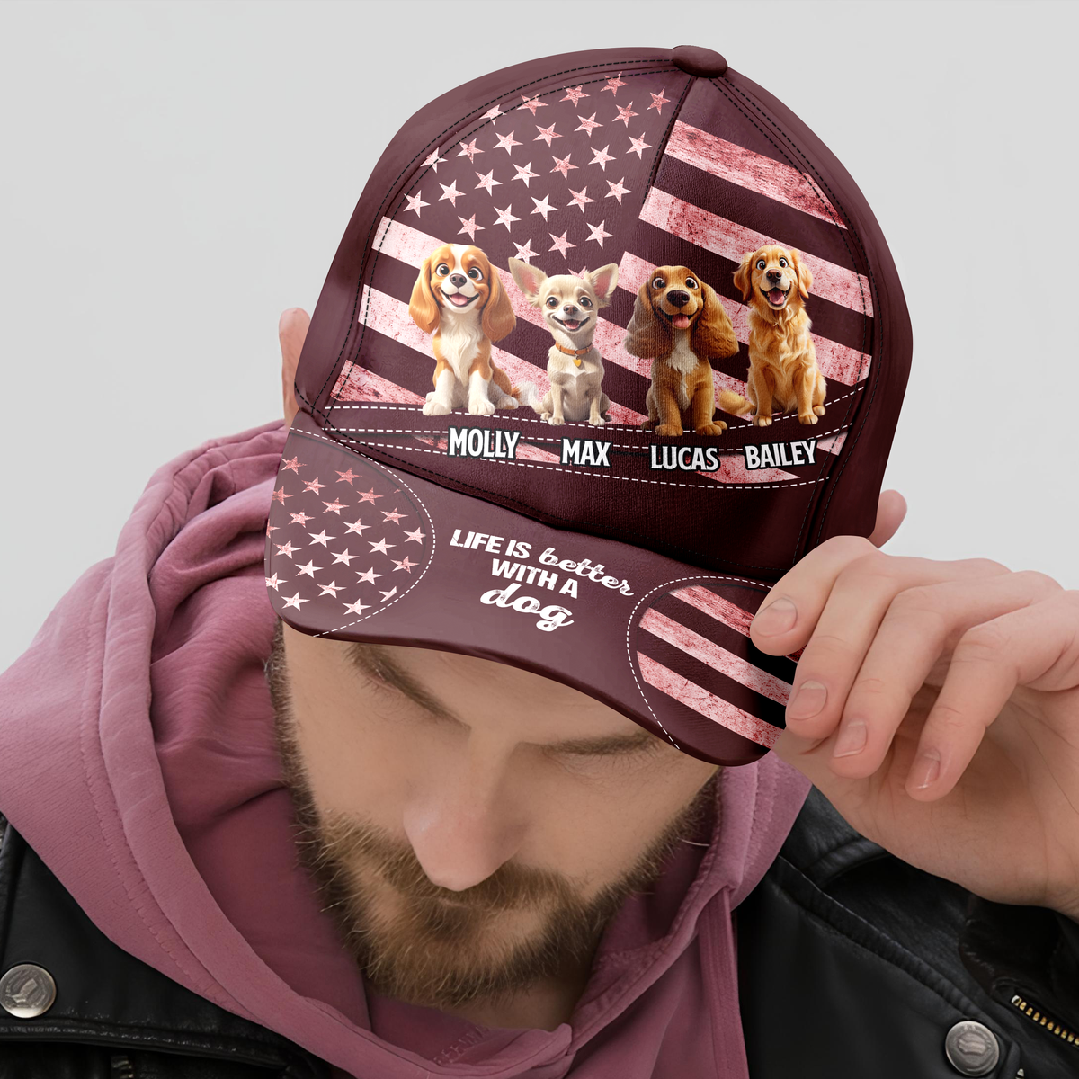 Life Is Better With Dogs - Personalized Cap Gift For Dogs Lovers LM32 897177