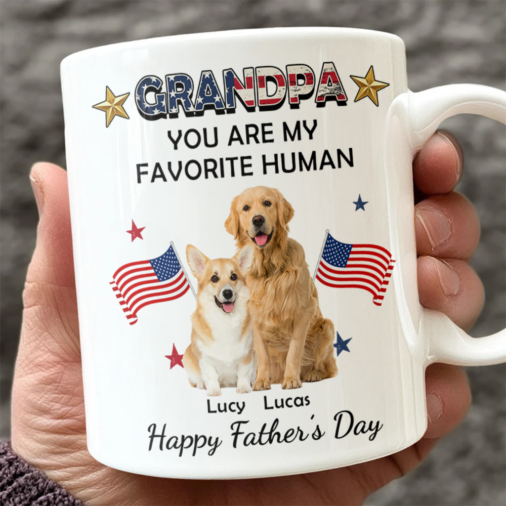 Custom You're My Favorite Flag America Mug for Dog Lovers LM32 899129