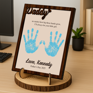 I'll Always Be Your Little Girl Gift For For Dad 2-Layered Wooden Plaque With Stand TH10 892981