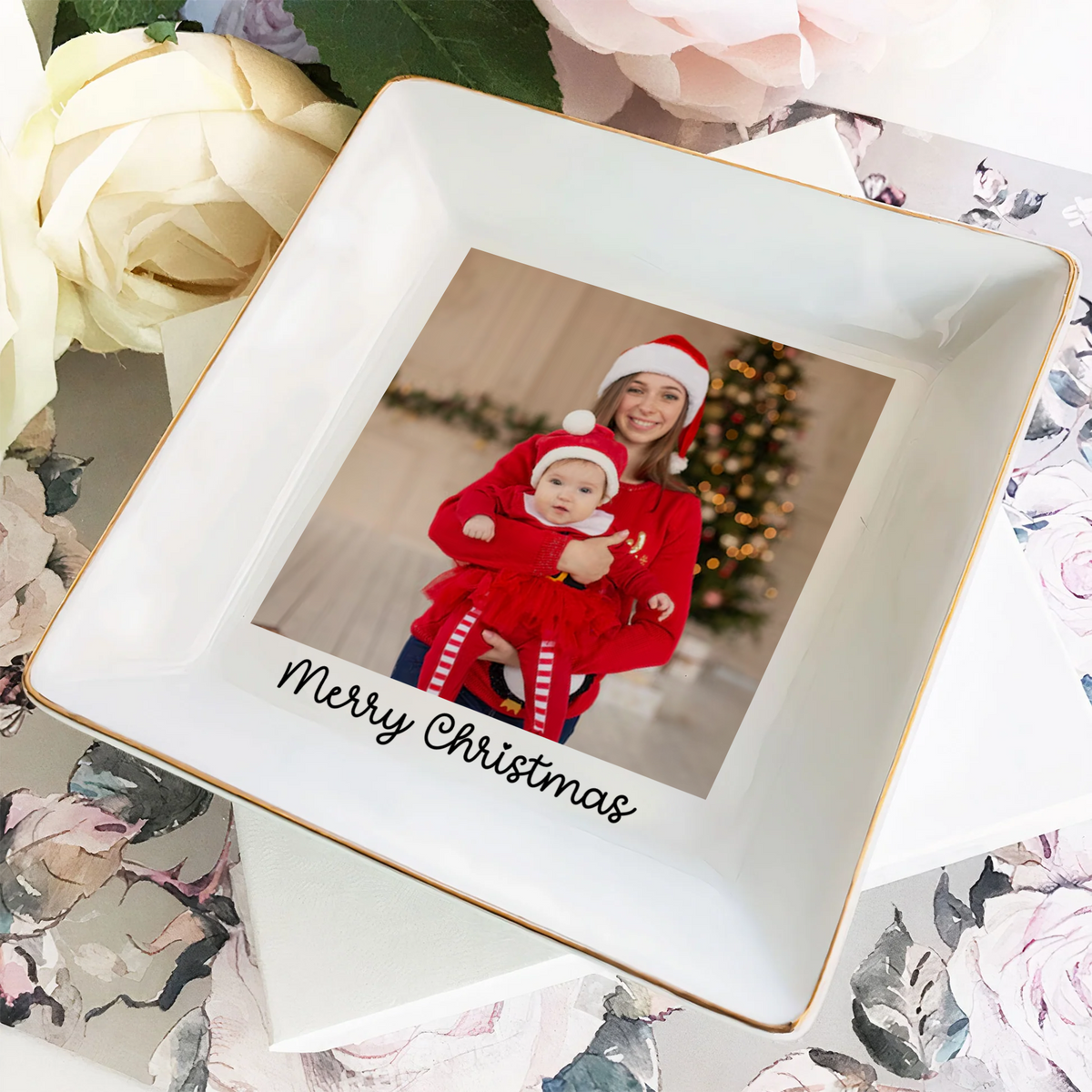 Custom Your Own Photo And Quote Jewelry Dish TH10 896545