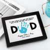 Dad To Me You Are The World Handprint Personalized Picture Frame Father's Day Gift HA75 892340