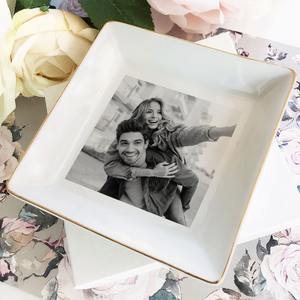 Custom Photo Jewelry Dish Gift For Couple TH10 896543