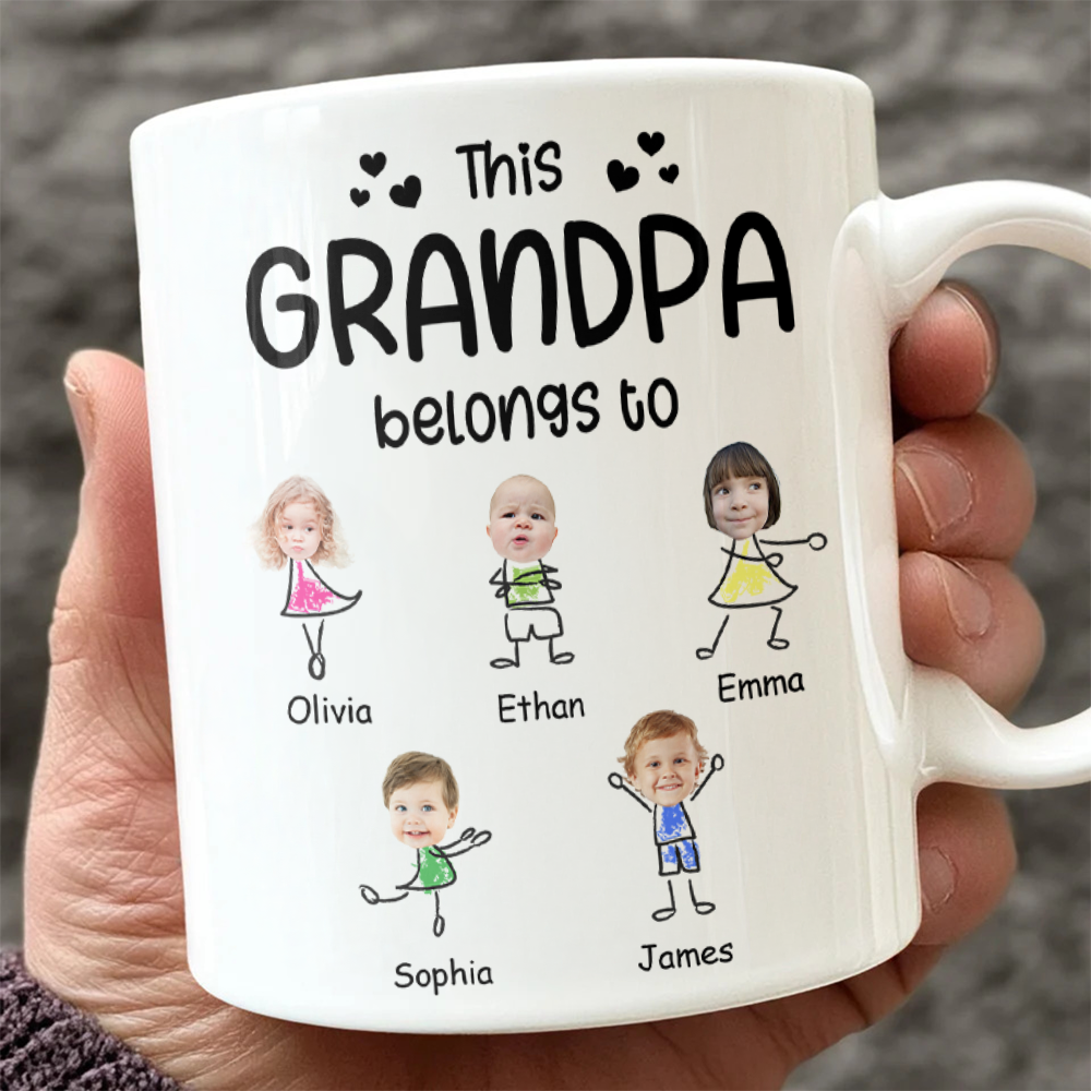 Custom Photo This Grandpa Belongs To - Personalized Father's Day Grandpa Mug TH10 892949