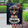 Custom Family Name 250 Years Of Freedom Anniversary Garden Flag CH07 910042