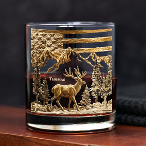 Hunting For Life - Personalized Deer Hunting Whiskey Glass CH07 895390