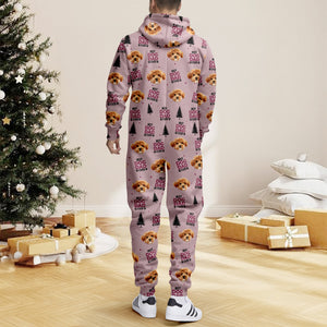 Custom Dog Face Photo Personalized Best Dog Dad Mom Onesie Pajamas CH07 896922