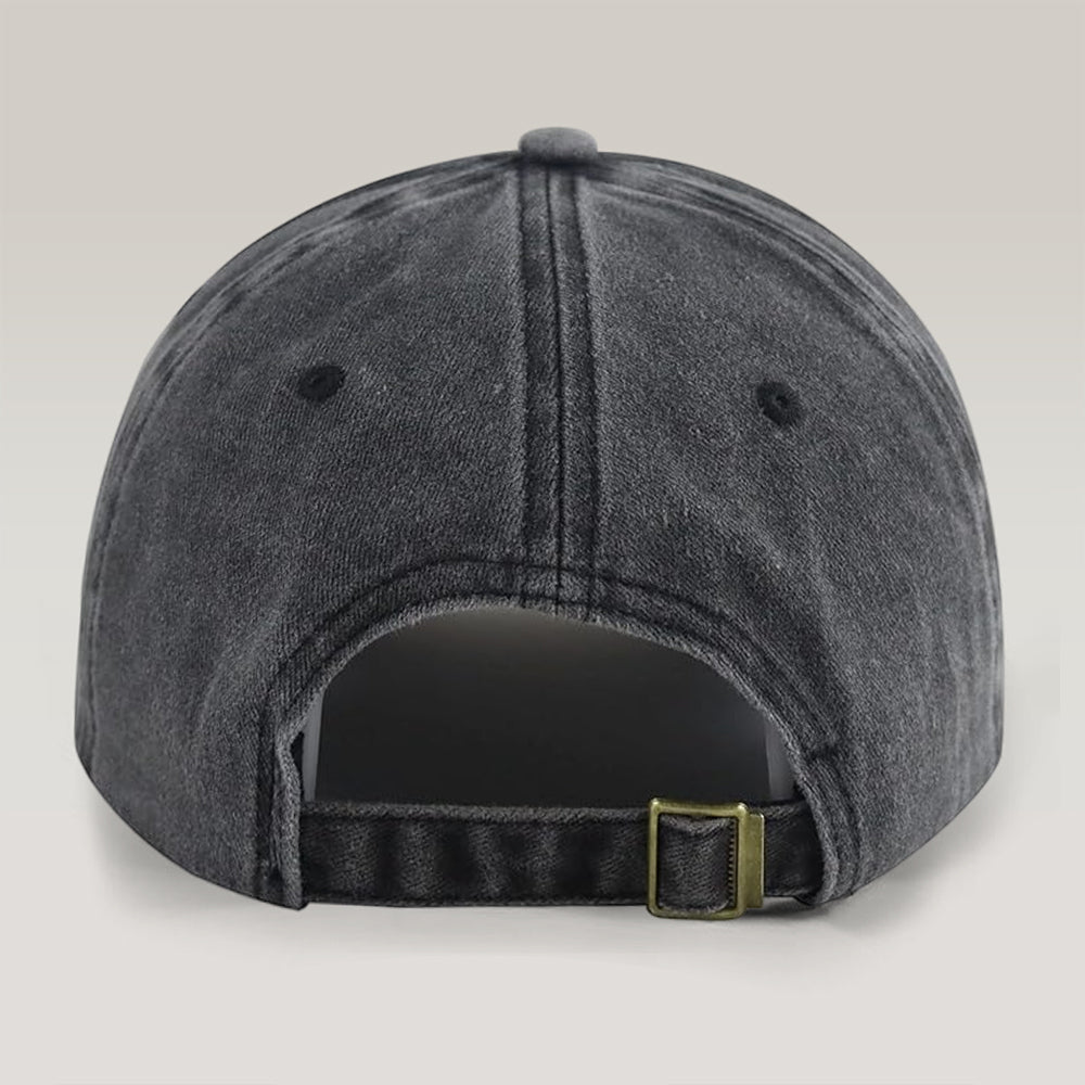 Personalised Vintage Photo And Year Senior - Officially A Senior - My Last First Day Washed Denim Baseball Cap HA75 922070