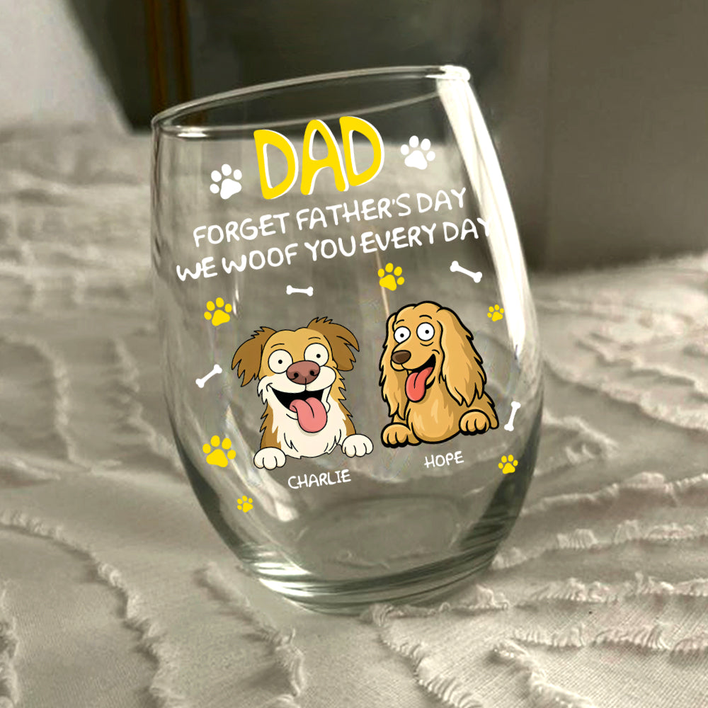 Forget Mother's Day Mom Dad Personalized Wine Glass Mother's Day Gifts HA75 892158