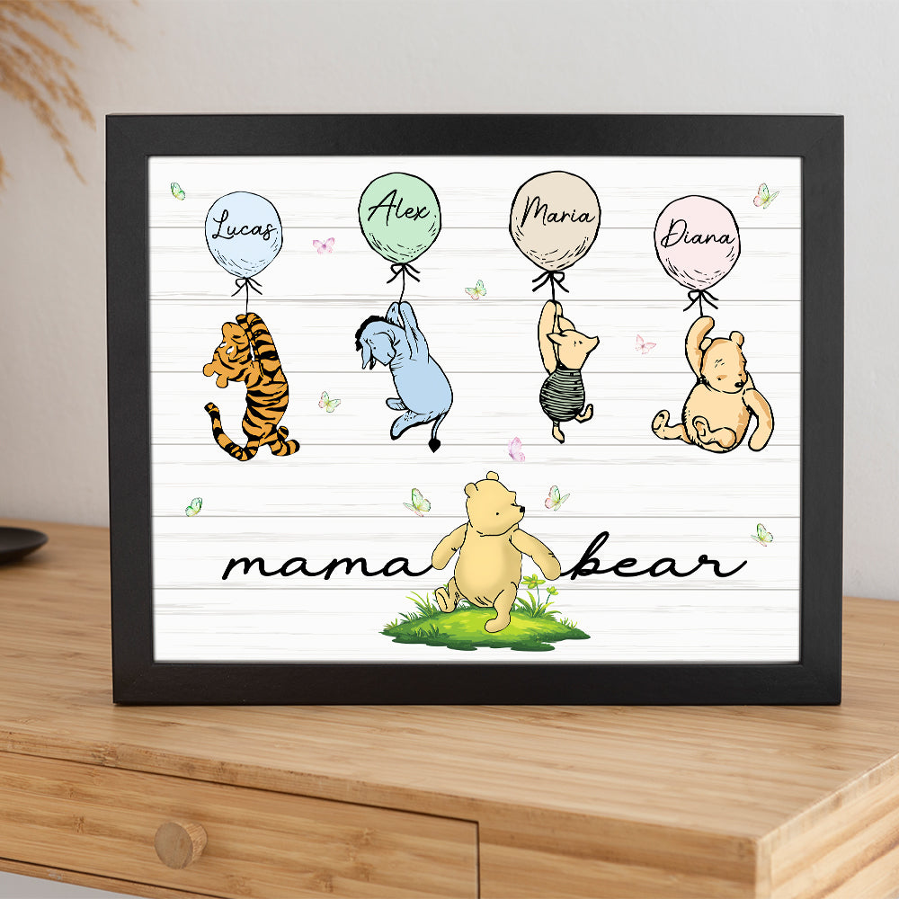 Custom Mama Grandma Bear With Kids Picture Frame Gift For Mother’s Day HO82 893530