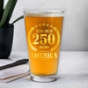 250 Years America Anniversary Print Beer Glass HA75 897426