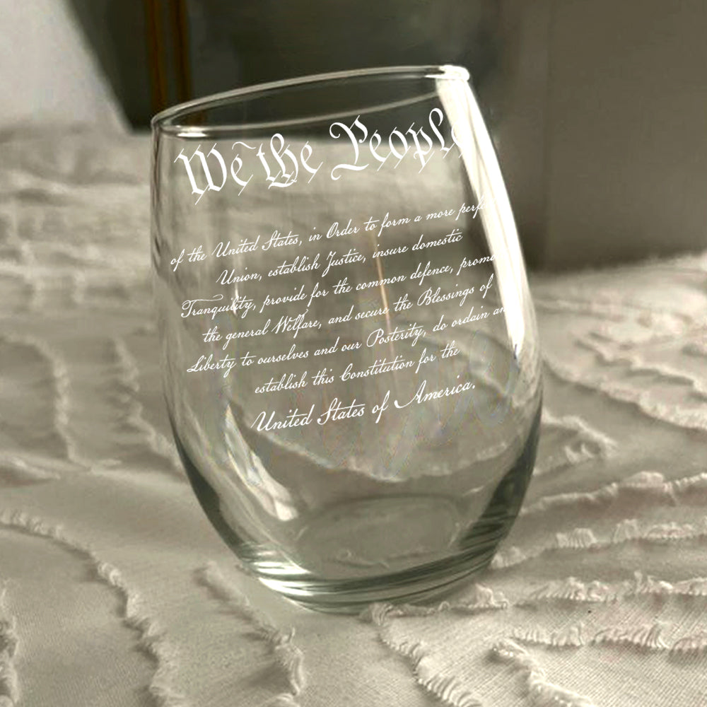 We The People Sympathy Quote For 250 Years of Freedom Wine Glass LM32 895485