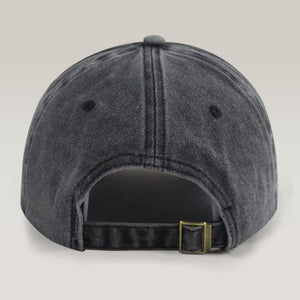 Custom Photo Property Of Dog Washed Denim Baseball Cap HA75 892484