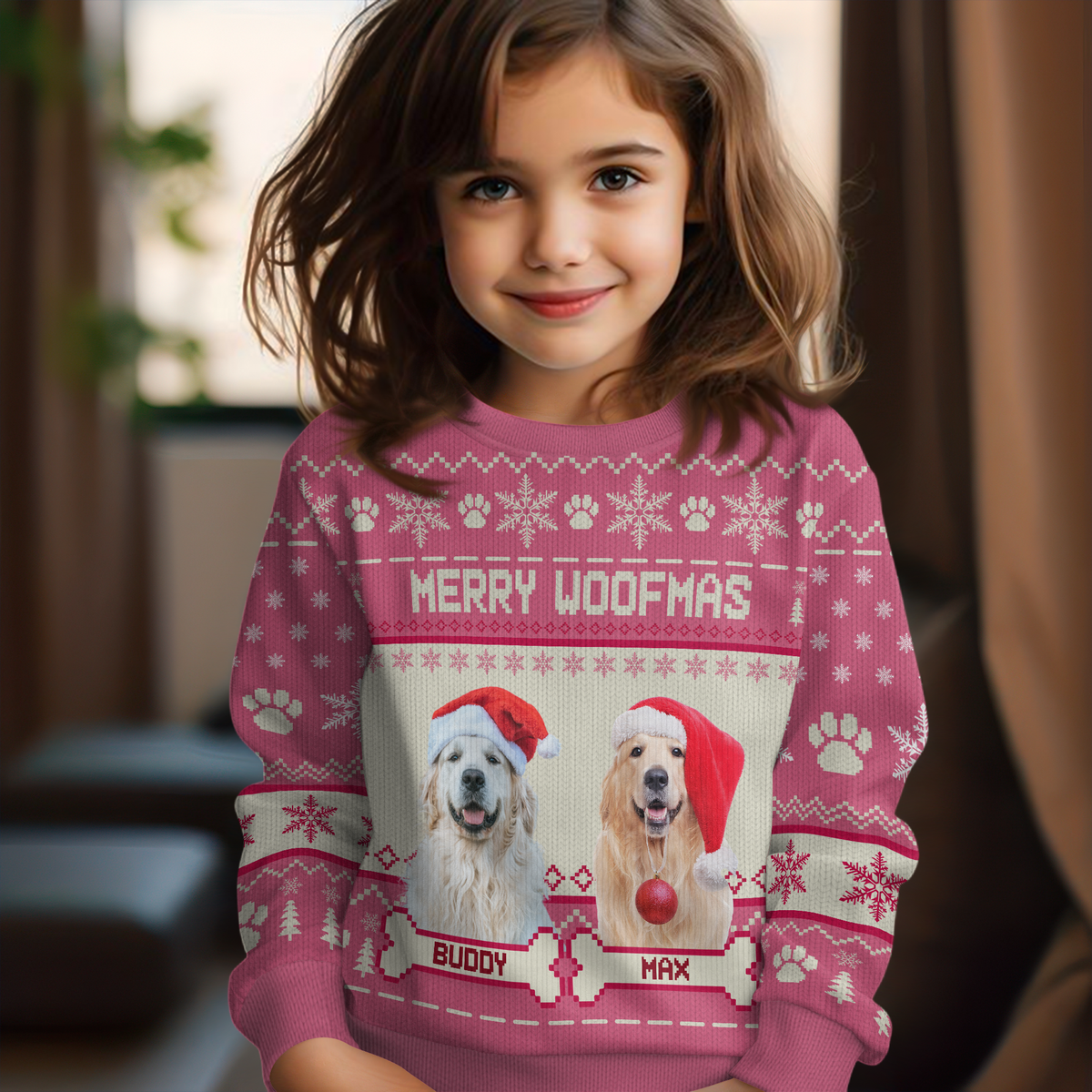 Custom Photo Merry Woofmas Feliz Navidog Ugly Sweater Christmas Gift For Dog Lovers CH07 896442