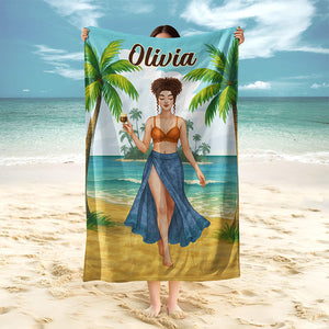 Custom Name Beach Towel For Beach Lover Summer Gift TH10 894043