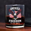 250 Years of Freedom America Patriotic Eagle Flag Whiskey Glass HA75 897342