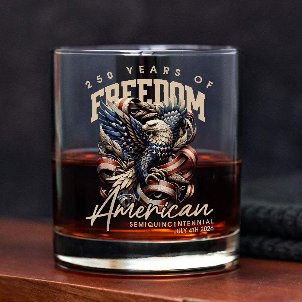 250 Years Of Freedome America Whiskey Glass TH10 894541