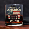 Salute To America Veteran Whiskey Glass Happy 250th Anniversary of America Gifts CH07 896726