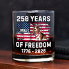 Custom Dog 250 Years of America Freedom Whiskey Glass For Dog Lovers LM32 895319