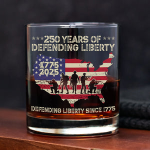 250 Years Of Defending Liberty Whiskey Glass TH10 894685