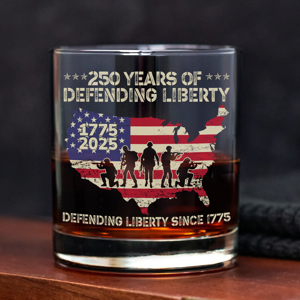 250 Years Of Defending Liberty Whiskey Glass TH10 894685