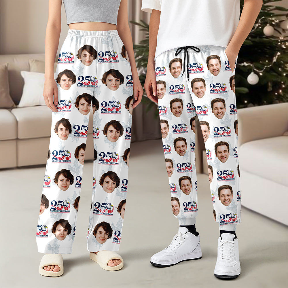 Custom Face Celebrate America 250th Anniversary of Freedom Sweatpants CH07 899758