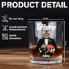 Custom Cat Face Photo The Catfather Whiskey Glass Personalized Gift For Dad HO82 893860