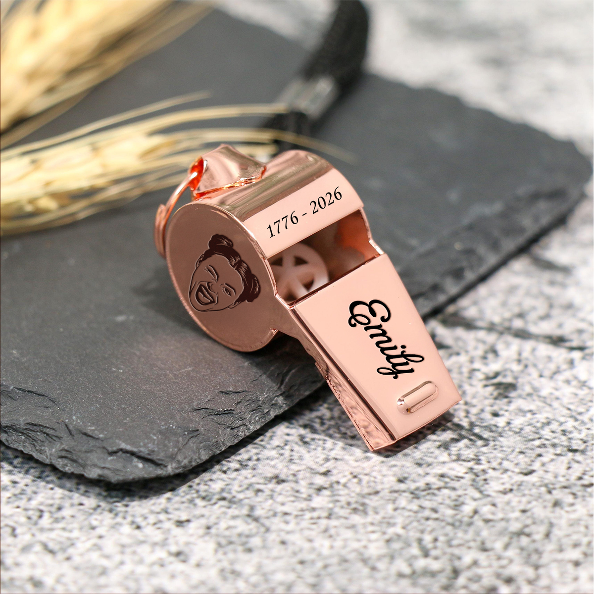 Custom Face Photo 250 Years of America Coach Whistle Personalized Freedom Gift LM32 897907
