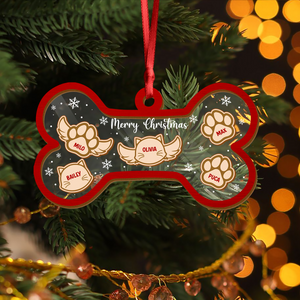 Custom Dog Cat Bone Christmas Shaker Ornament Dog Cat In Heaven Ornament CH07 896926