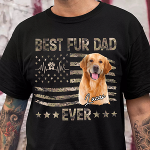 Custom Photo Best Dog And Cat Dad Ever Dark Shirt CH07 895888
