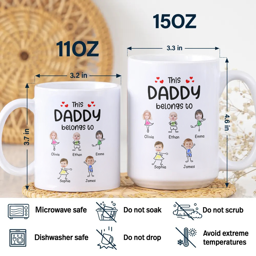 Custom Photo This Grandpa Belongs To - Personalized Father's Day Grandpa Mug TH10 892949