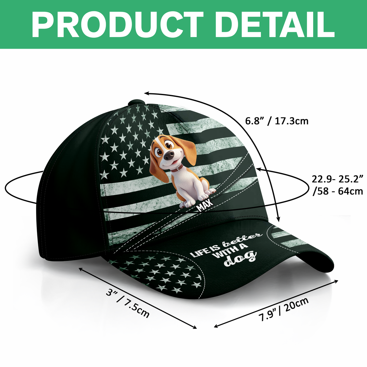 Life Is Better With Dogs - Personalized Cap Gift For Dogs Lovers LM32 897177