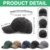 Custom Photo America Dog Dad Washed Denim Baseball Cap CH07 896014