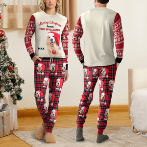 Custom Photo Merry Woofmas Sleepwear For Dog Lovers LM32 895581