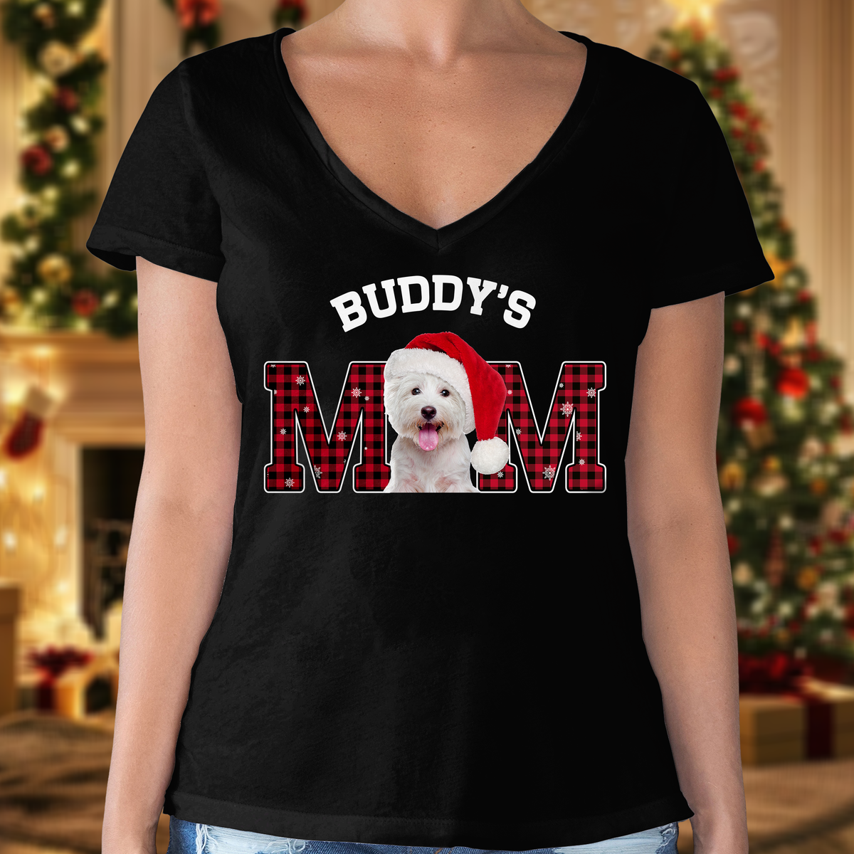 Custom Photo Dog Cat Dad Dark Shirt Christmas Gift For Family HO82 894396
