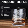 Personalized Legend, Husband, Dad And Grandpa Engraved Rock Glass HA75 920594