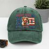 Custom Photo Best Dog Dad Ever Ever Ever Washed Denim Baseball Cap Gift For Father's Day, Birthday Gifts HO82 893936