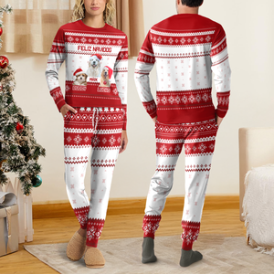 Custom Photo Merry Woofmas Feliz Navidog Sleepwear Christmas Gift For Dog Lovers CH07 896444