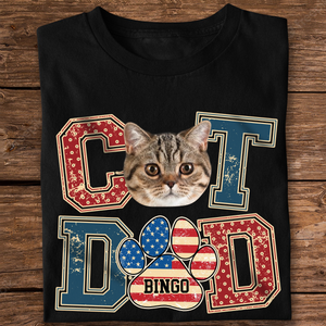 Custom Photo Best Cat Dad Shirt Gift For Father's Day, Cat Owners, Cat Lovers HO82 894040