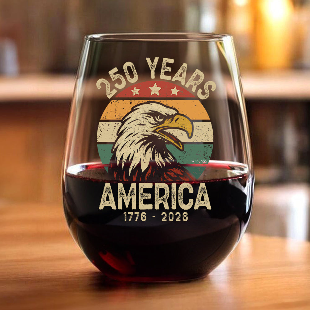 America 250 Years Wine Glass TH10 894621