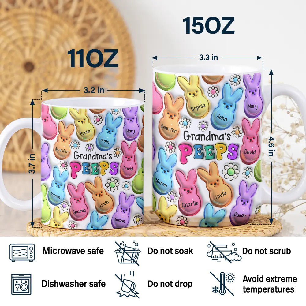 Easter Bunny Vibrant 3D Inflated Effect Mug Personalized Gift For Mother's Day HO82 893560