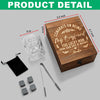 Congrats On Being My Boyfriend Couple Personalized Engraved Whiskey Glass Set with Wooden Box HA75 898034
