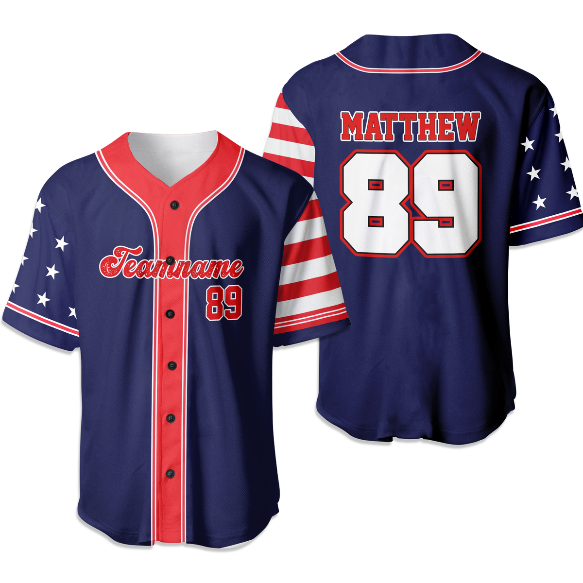 Personalized USA Patriotic Baseball Jersey Shirt Gift For 4th of July Independence Day HO82 894192