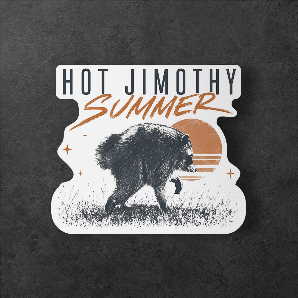 Cute Jimothy Raccoon Roll Sticker Cottagecore Raccoon Wildlife Animal Lovers Decal CH07 180252
