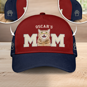 Custom Cat Photo Embroidered Effect Classic Cap Personalized Cat Mom Cat Dad Gifts CH07 899410