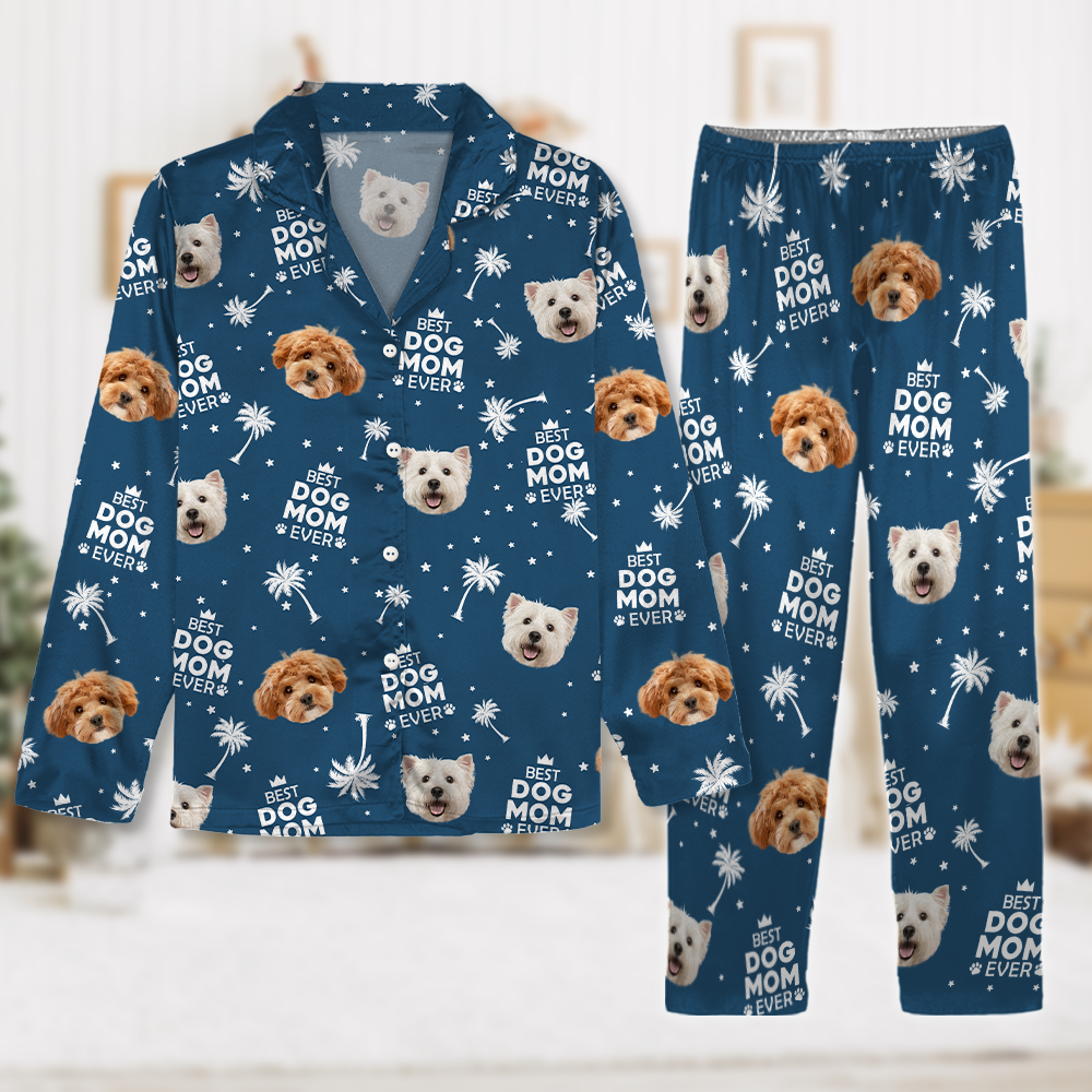 Custom Photo Best Dog Cat Dad Mom Ever Family Pajamas TH10 894031