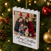 Custom Photo Merry Christmas Building Blocks Ornament TH10 170647