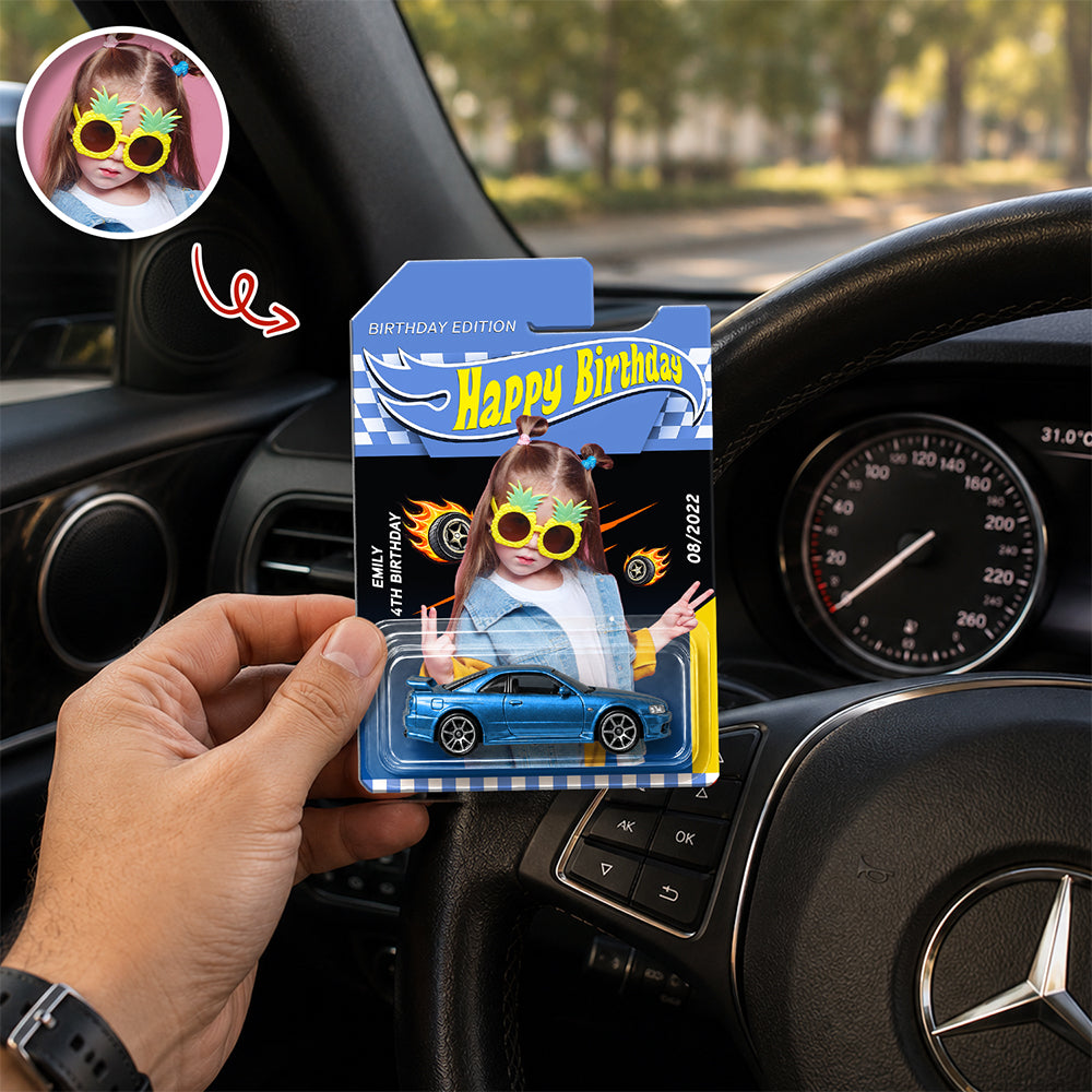 Custom Photo Editable Happy Birthday Wheels Gift For Kids CH07 911694