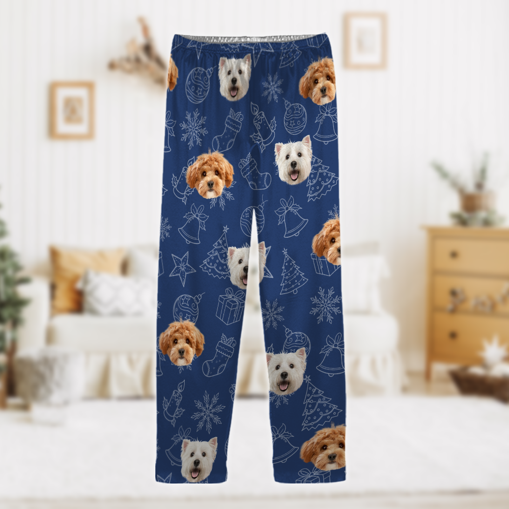 Custom Dog Photo Christmas Pajamas Christmas Gift For Pet Lovers CH07 896130